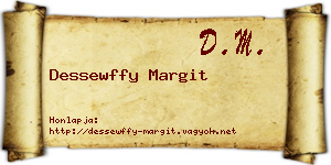 Dessewffy Margit névjegykártya